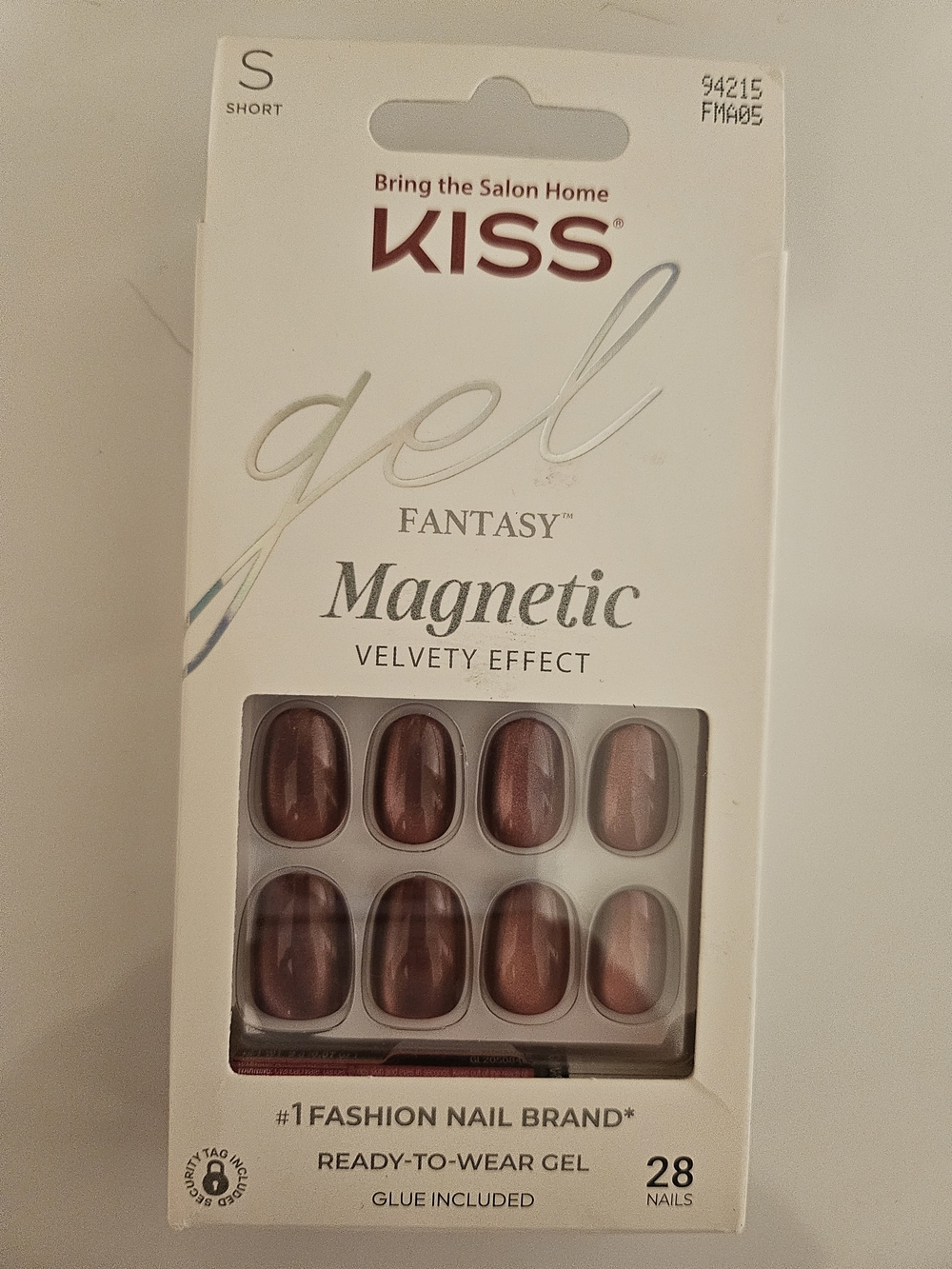 Kiss Gel Fantasy Magnetic Press-On Nails - Metallic Red